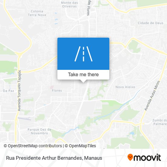 Rua Presidente Arthur Bernandes map