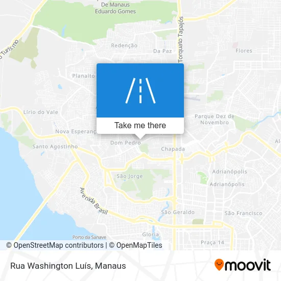 Rua Washington Luís map