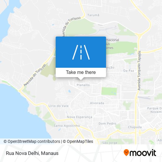 Rua Nova Delhi map