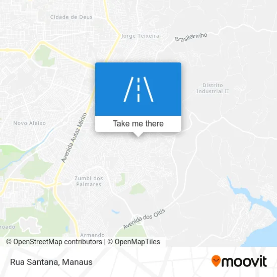 Rua Santana map