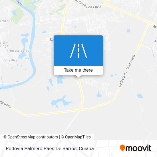 Rodovia Palmero Paes De Barros map