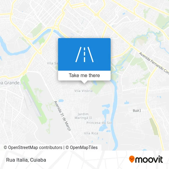 Rua Italia map