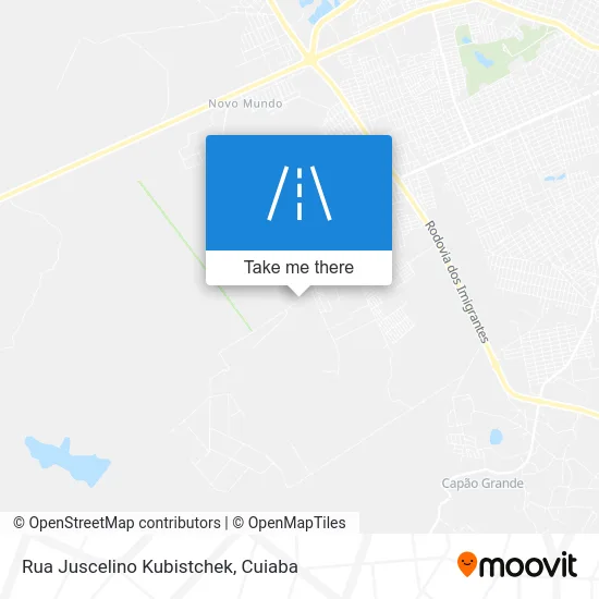 Rua Juscelino Kubistchek map