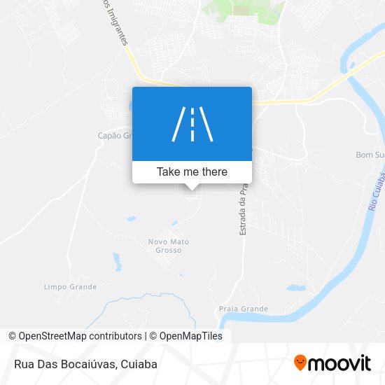 Rua Das Bocaiúvas map