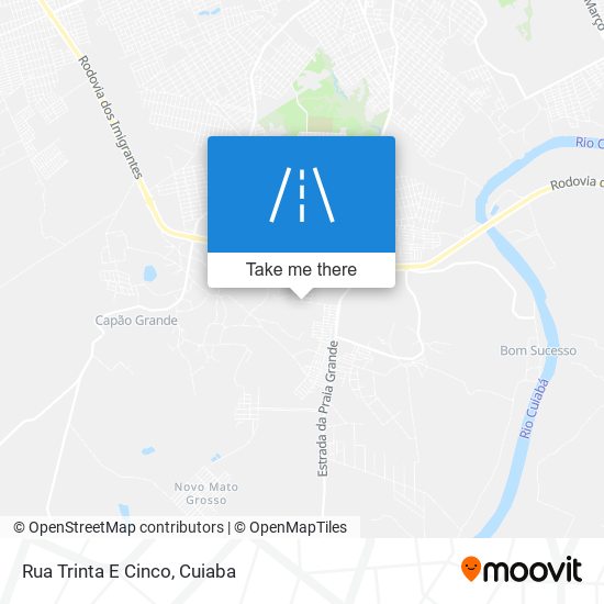 Mapa Rua Trinta E Cinco