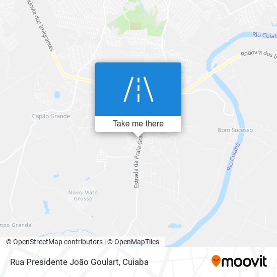 Mapa Rua Presidente João Goulart