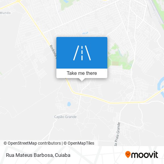 Mapa Rua Mateus Barbosa