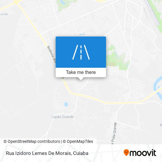 Mapa Rua Izidoro Lemes De Morais