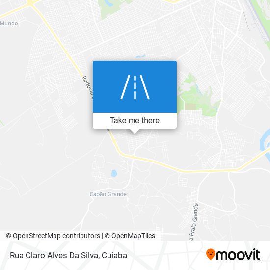 Mapa Rua Claro Alves Da Silva