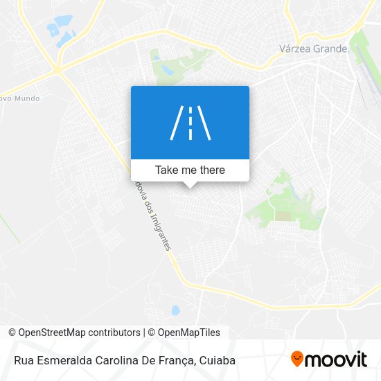 Rua Esmeralda Carolina De França map