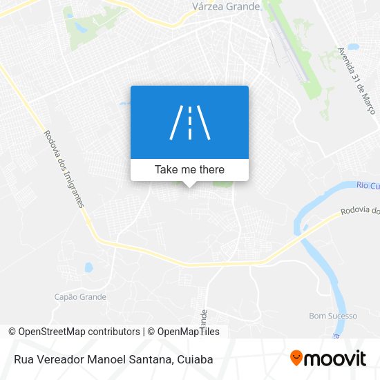Rua Vereador Manoel Santana map