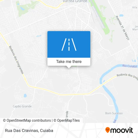 Rua Das Cravinas map