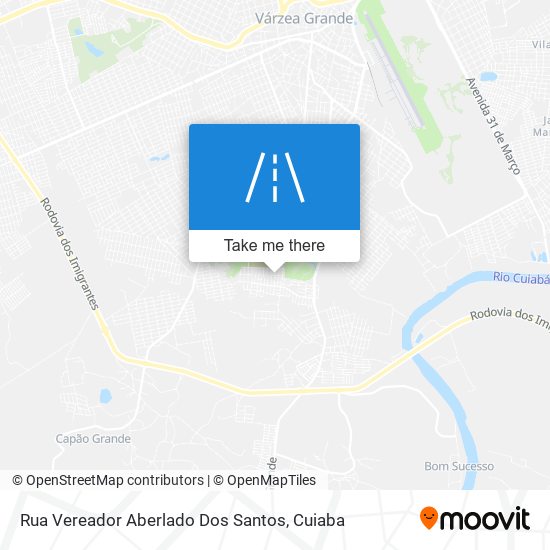 Mapa Rua Vereador Aberlado Dos Santos