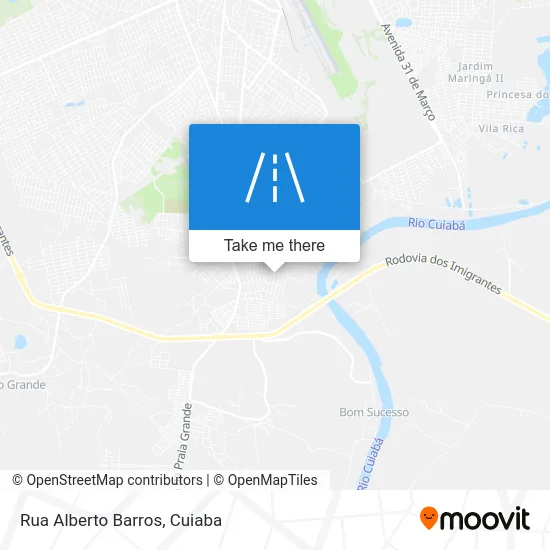 Rua Alberto Barros map