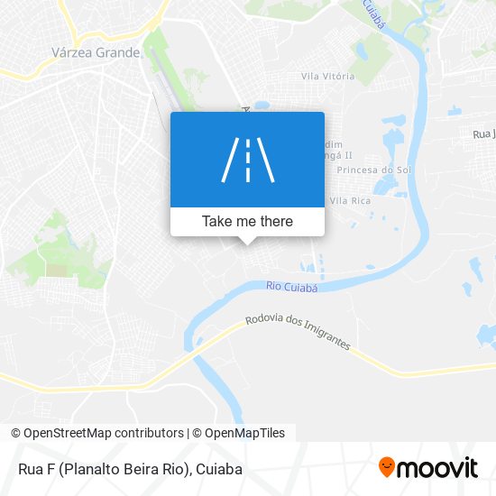 Rua F (Planalto Beira Rio) map