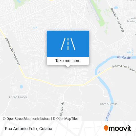 Rua Antonio Felix map