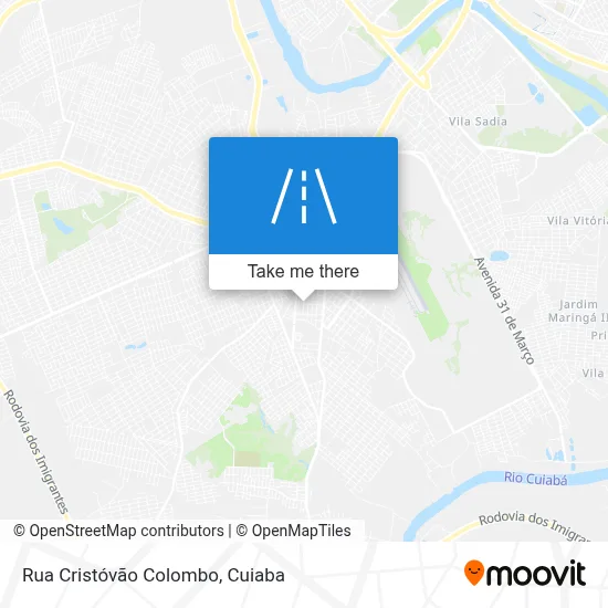 Rua Cristóvão Colombo map