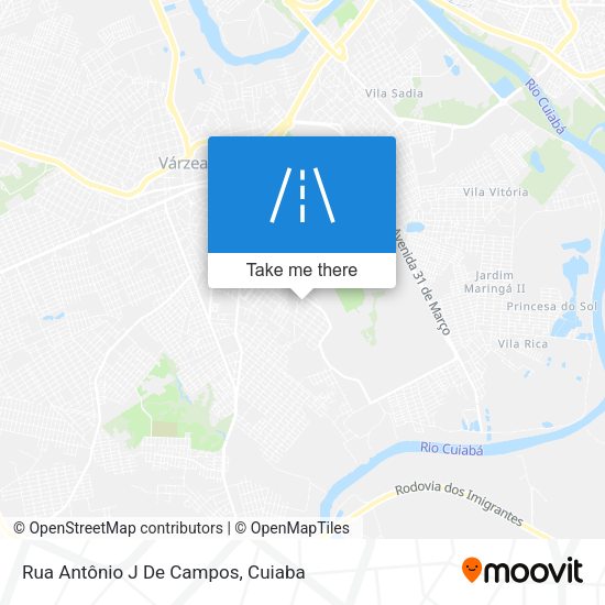 Rua Antônio J De Campos map