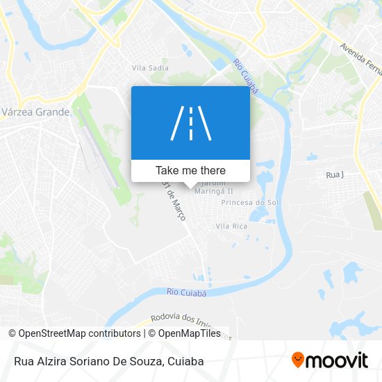 Rua Alzira Soriano De Souza map