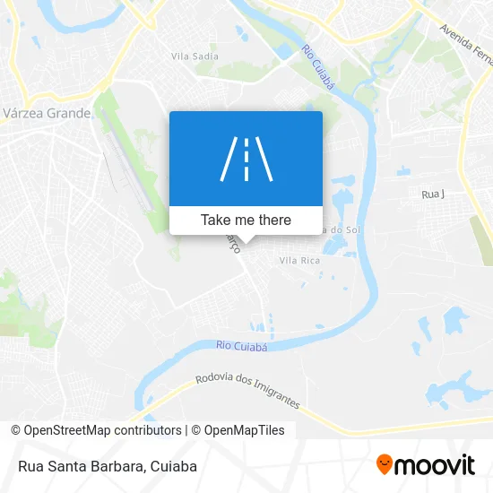 Rua Santa Barbara map