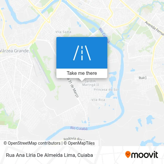 Rua Ana Líria De Almeida Lima map