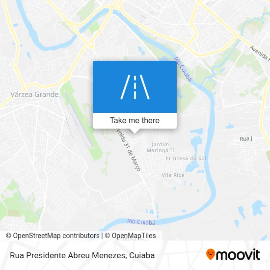 Rua Presidente Abreu Menezes map