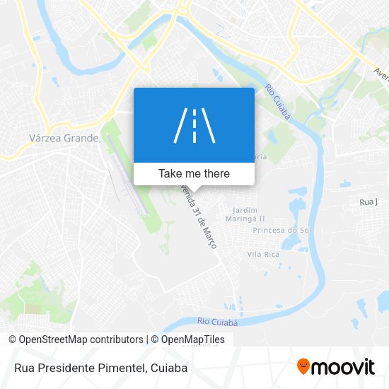Rua Presidente Pimentel map