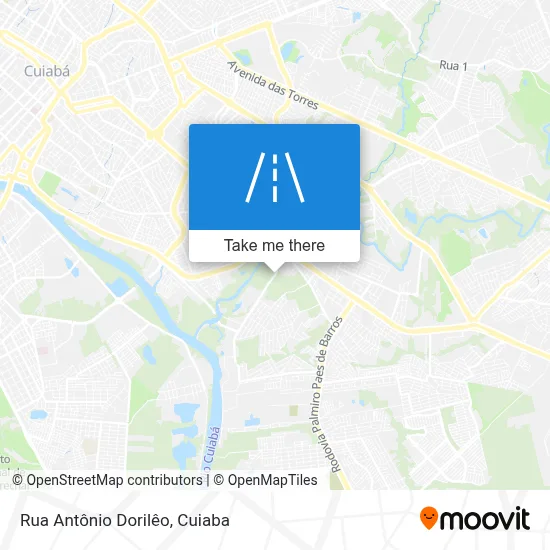 Rua Antônio Dorilêo map