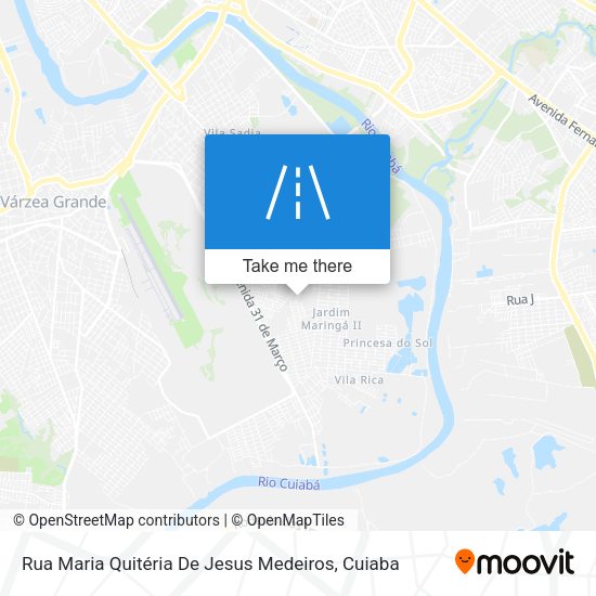 Rua Maria Quitéria De Jesus Medeiros map