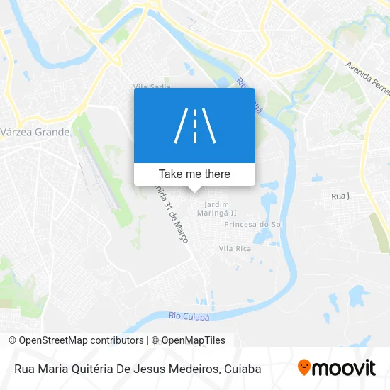 Rua Maria Quitéria De Jesus Medeiros map