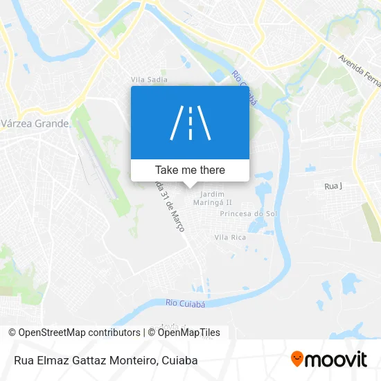Rua Elmaz Gattaz Monteiro map