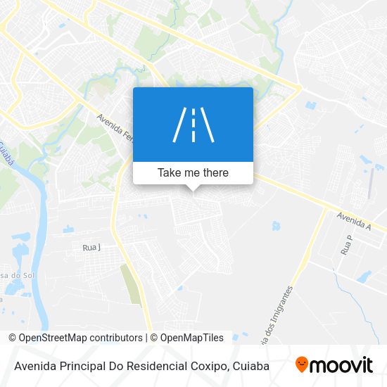 Avenida Principal Do Residencial Coxipo map