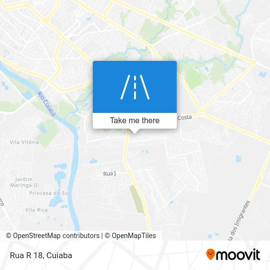 Rua R 18 map