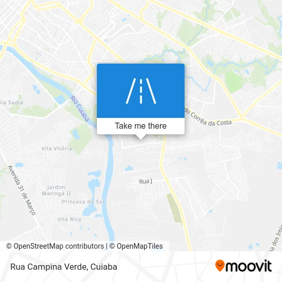 Rua Campina Verde map