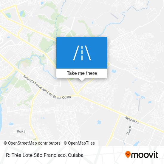 R: Três Lote São Francisco map