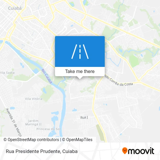 Rua Presidente Prudente map