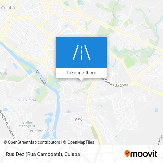 Rua Dez (Rua Camboatá) map