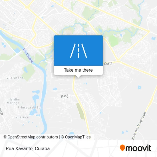 Rua Xavante map