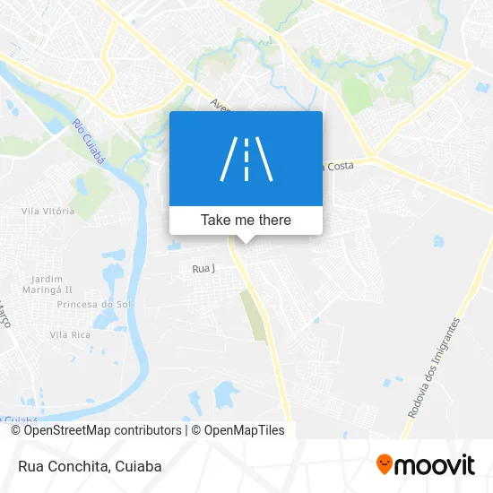 Rua Conchita map