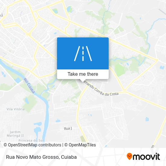 Rua Novo Mato Grosso map