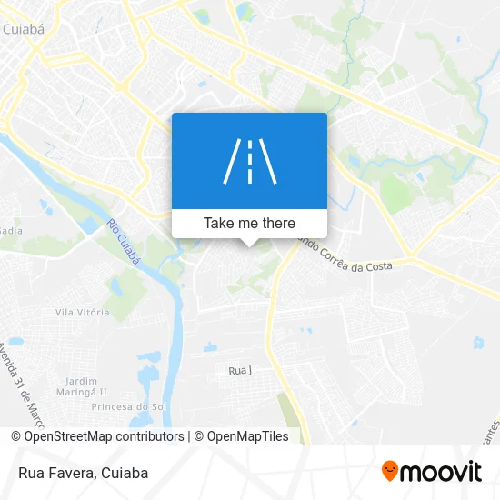 Rua Favera map
