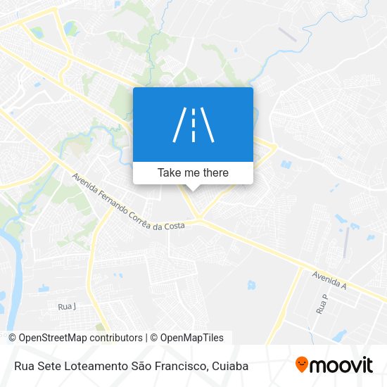 Rua Sete Loteamento São Francisco map