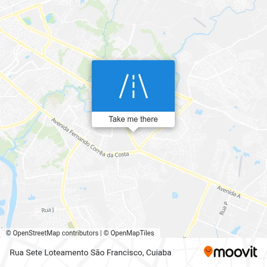 Rua Sete Loteamento São Francisco map