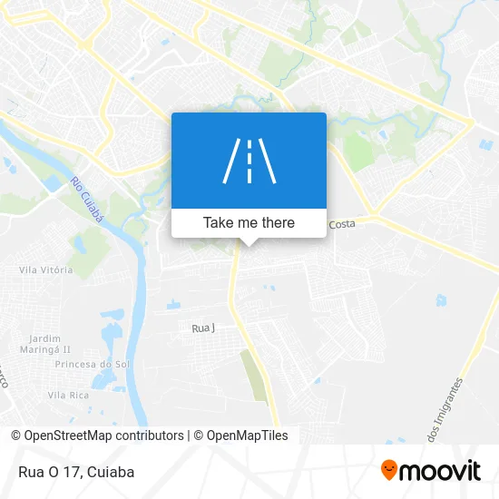 Rua O 17 map