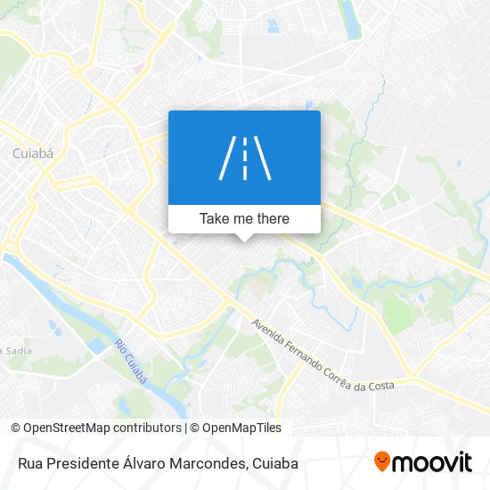 Mapa Rua Presidente Álvaro Marcondes