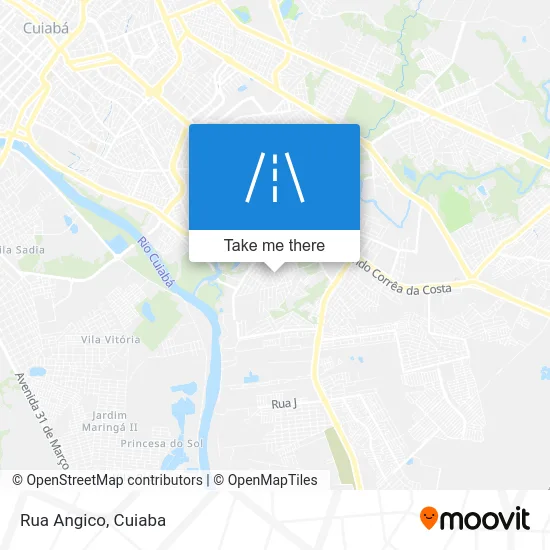 Rua Angico map