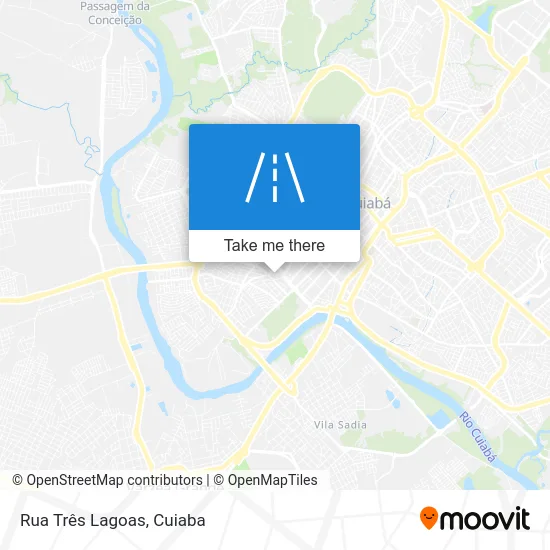 Rua Três Lagoas map