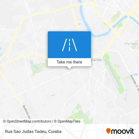 Rua Sao Judas Tadeu map