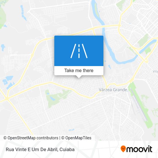 Rua Vinte E Um De Abril map