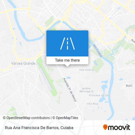 Rua Ana Francisca De Barros map